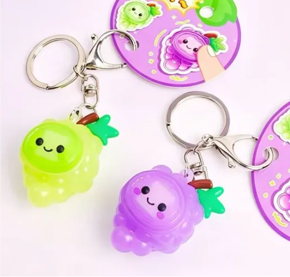 Crystal Grape Clicker Keychain (2 styles)