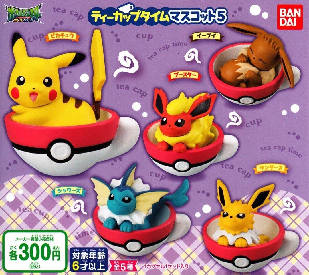Pokemon with cup Figure in 50mm capsule