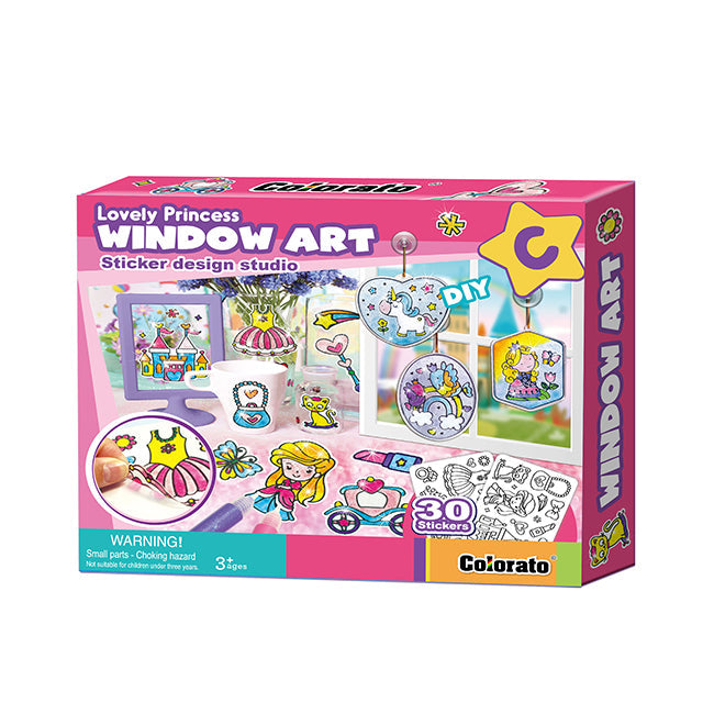 Lovely princess window art