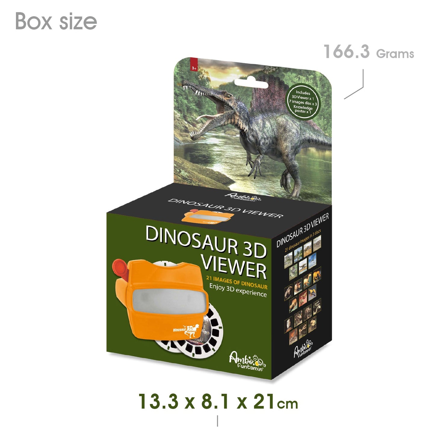 Dinosaur 3D viewer with 21 images