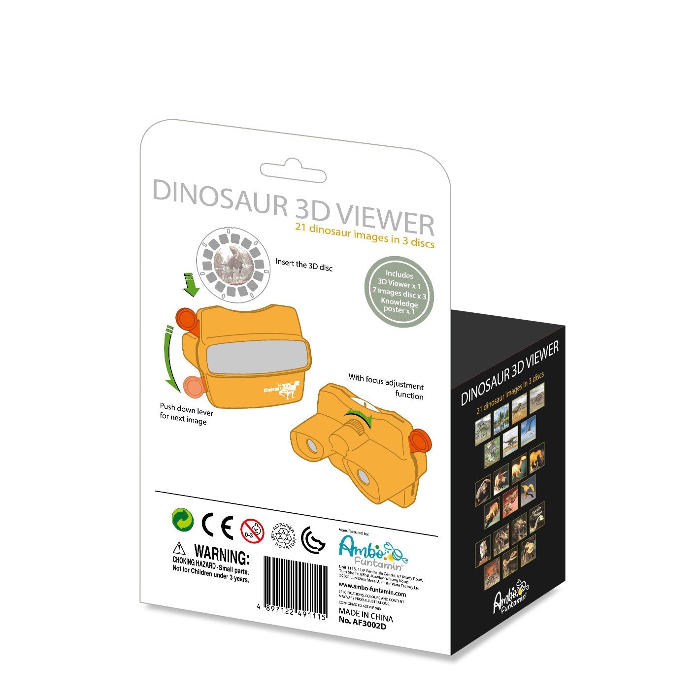 Dinosaur 3D viewer with 21 images