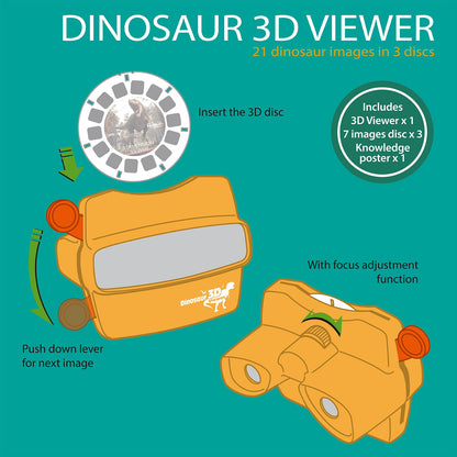 Dinosaur 3D viewer with 21 images