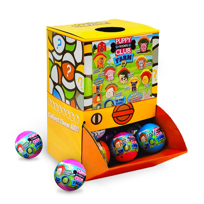 Farm animal(puppy club) Countertop Capsule Display(5cm L40)