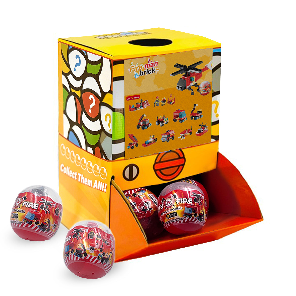 Fireman Brick Countertop Capsule Display(70mm L16)