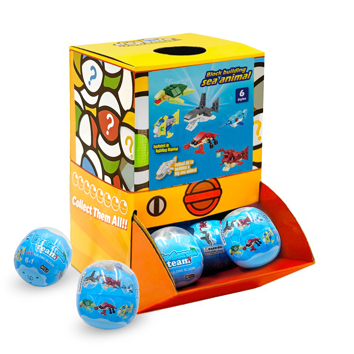 Brick Sea Animal Countertop Capsule Display(70mm L16)