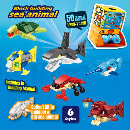 Brick Sea Animal Countertop Capsule Display(70mm L16)