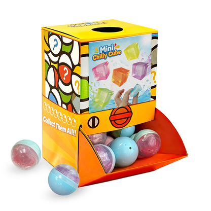 Mini Chilly Cube Gummy Countertop Capsule Display(5cm L40)