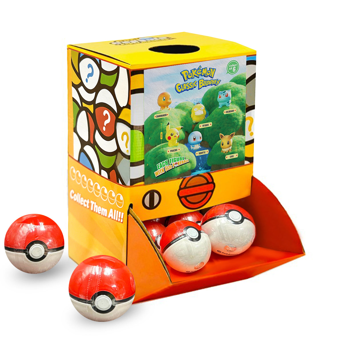 [Pre-order May2026 arrival] Pokemon Characters Figure Countertop Capsule Display(6cm L18)