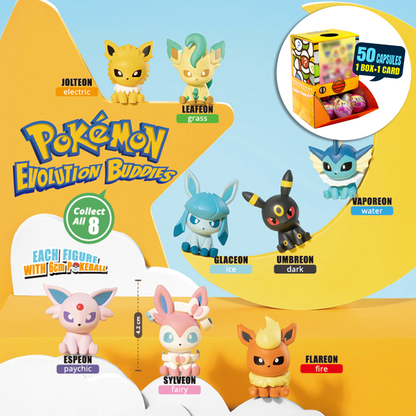 [Pre-order May2026 arrival] Pokemon Evolution Characters Countertop Capsule Display(6cm L18)