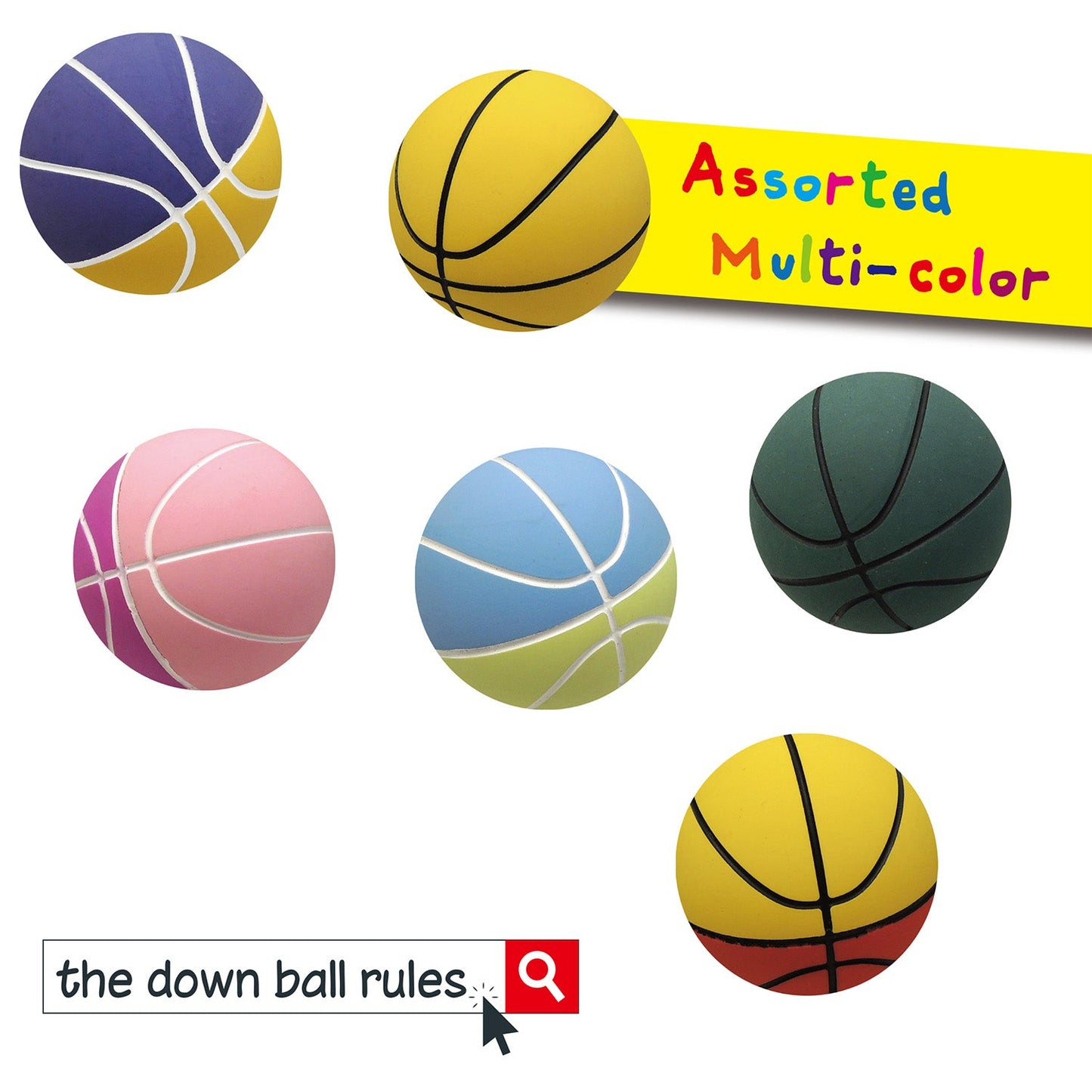 6cm Downball Australia Multi color(6pcs/bag)