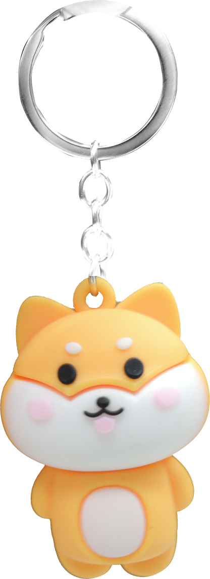 PVC Cute Animal keychain in 65mm capsule