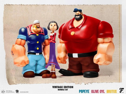 Popeye x Fools Paradise - 90th Anniversary Vintage Bundle PVC Statue Set - New
