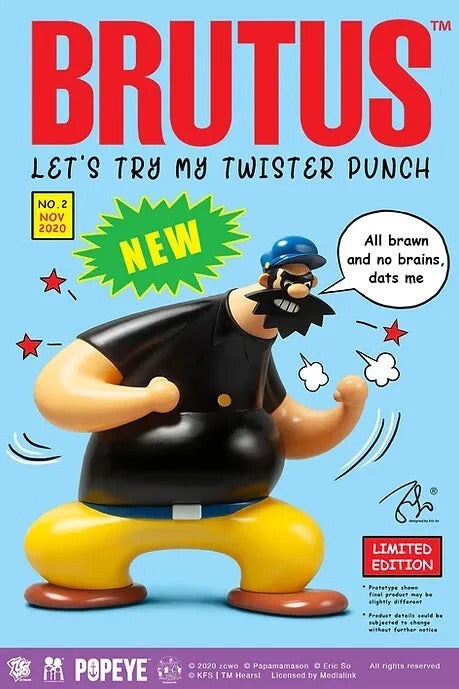 BRUTUS x Eric So - Popeye 90th Anniversary Limited Edition 37cm PVC Statue