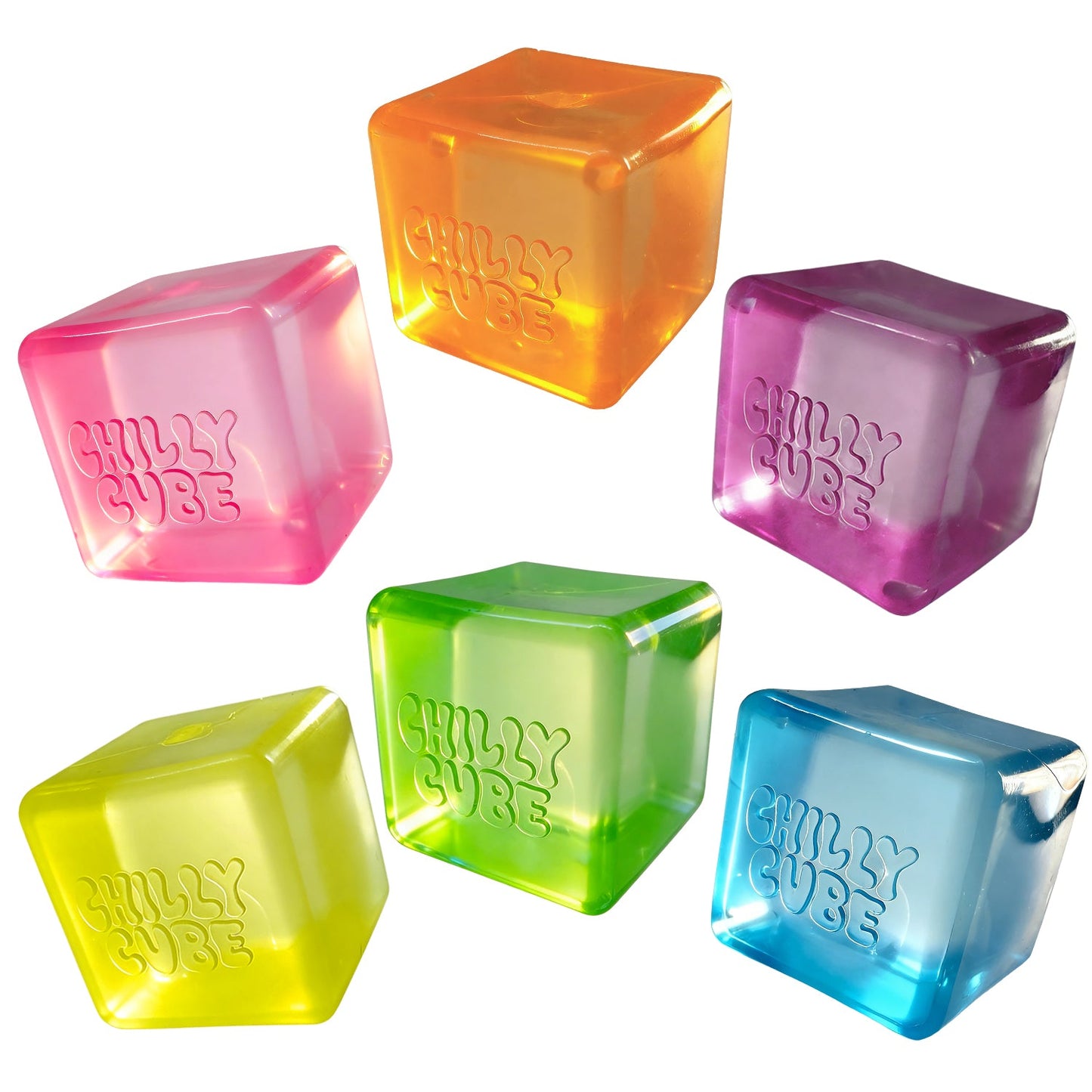 Mini Chilly Cube Gummy (6 colors) in 50mm capsule