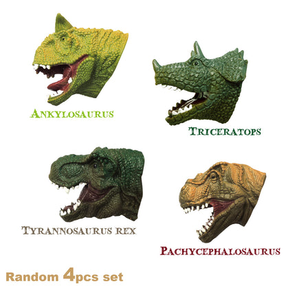 Dinosaur Finger Puppet With Tag 4pcs/bag