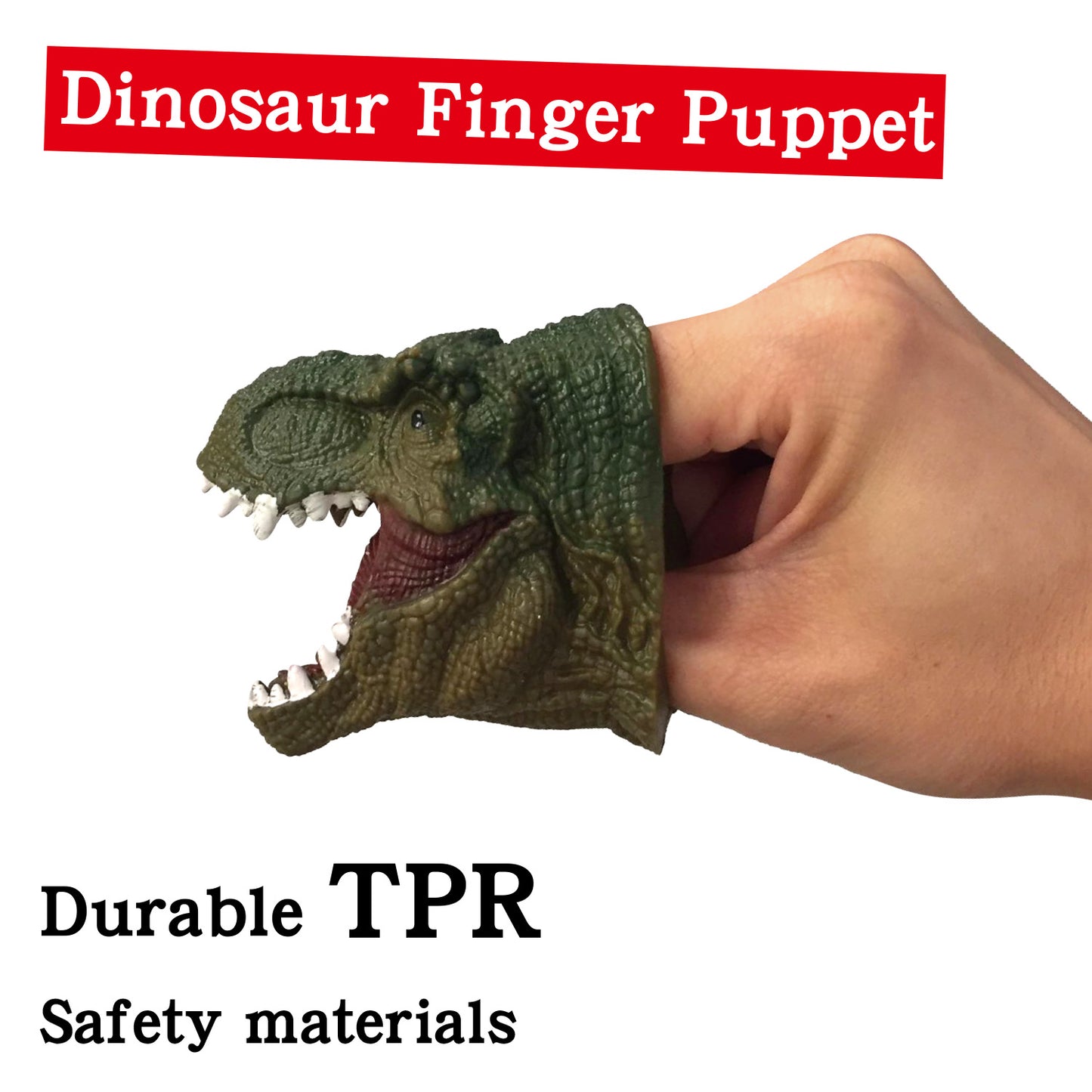 Dinosaur Finger Puppet With Tag 4pcs/bag