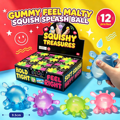 Gummy Feel Malty Squish Splash Ball w/box(4 color)