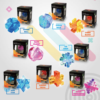 Crystal Interlock Puzzle - box [Random 1pc]