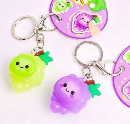Crystal Grape Clicker Keychain (2 styles)