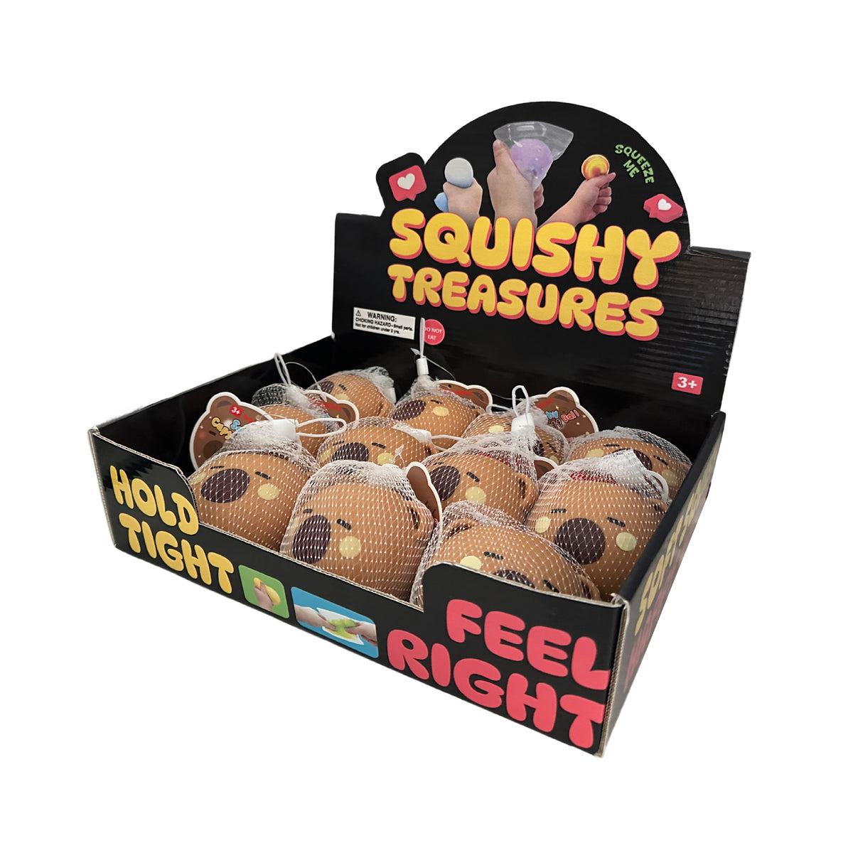 Squishy Capy Puff Ball w/display