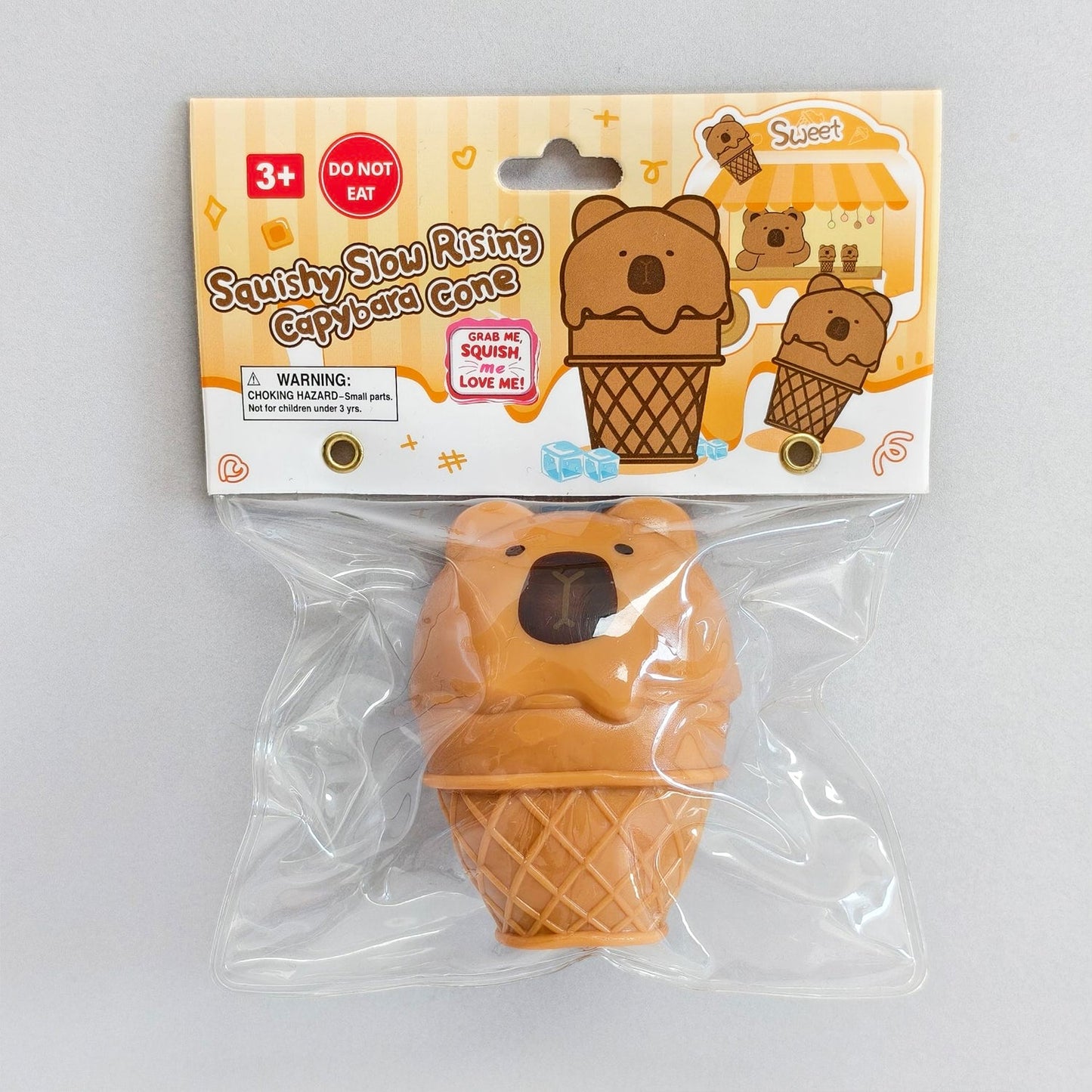 Squishy Slow Rising Capybara Cone w/display
