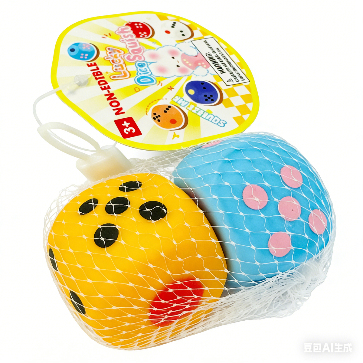 Lucky Dice Squish w/display (3pcs pack)