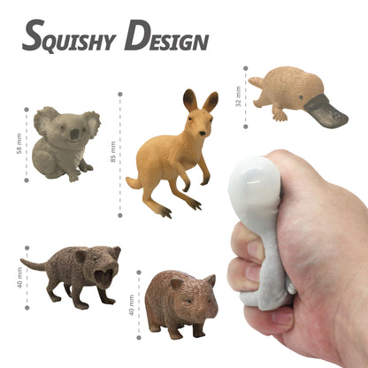 Squishy Australian Wildlife Gift set [Pack of 5 animals]