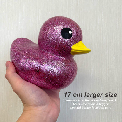 17cm Glitter Duck with Cardboard Box