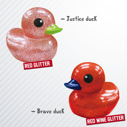 10cm Glitter Duck with Cardboard Box, 7 Colors