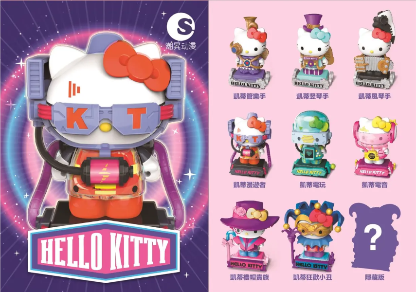 Hello Kitty Time Travel Series Blind Box (9pcs/set) - Price per piece