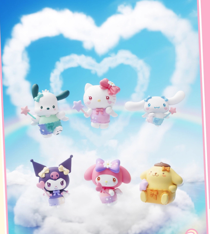 [Random] Sanrio Little Cupid Magnetic Figure Box Set (6 styles) - Price per piece
