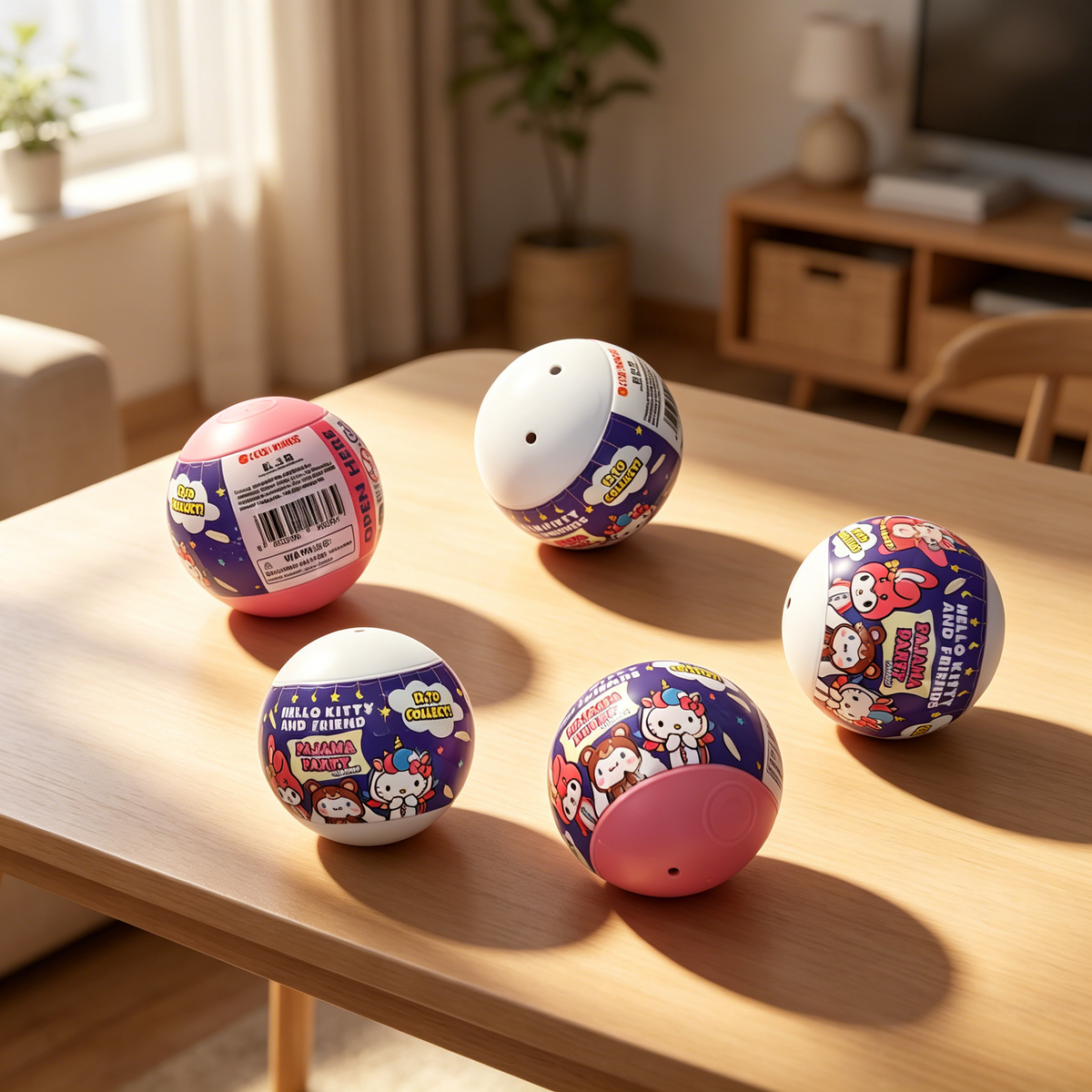 Hello Kitty PJ Charms Countertop Capsule Display(65mm L18)