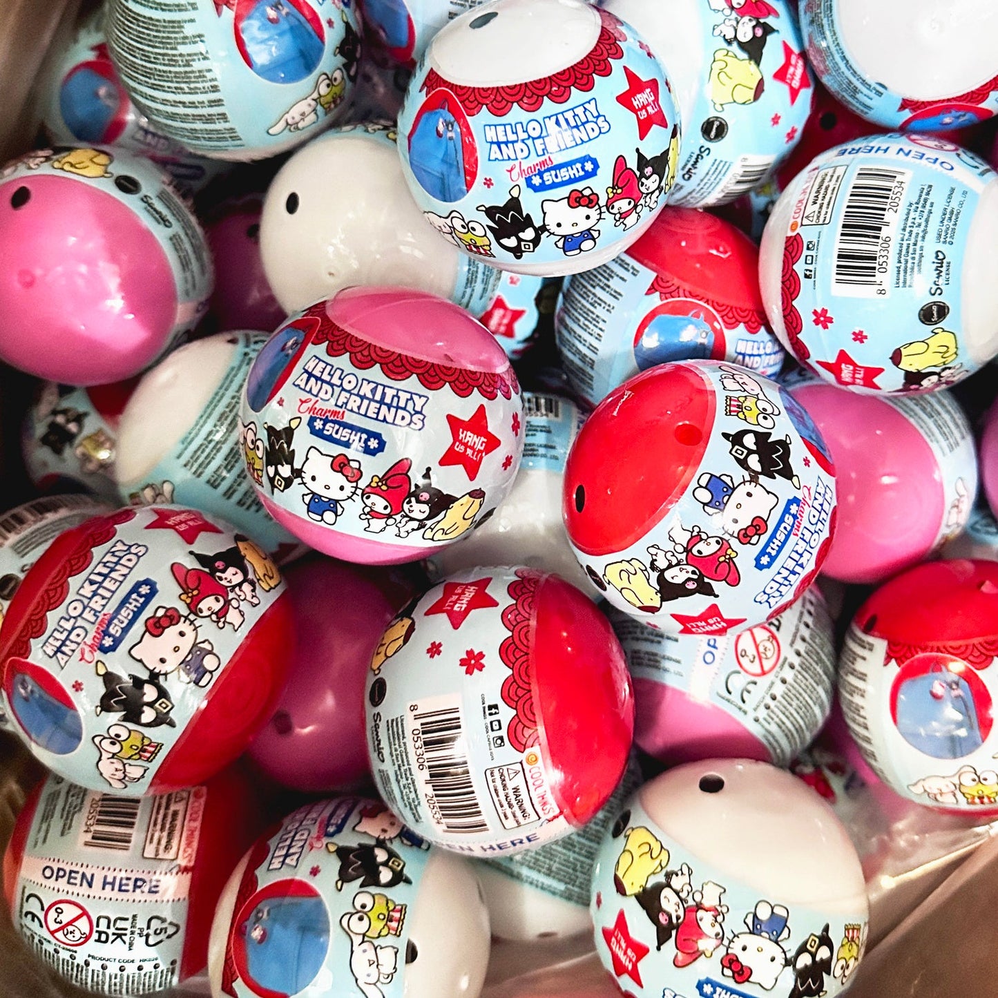 Hello Kitty Sushi Charms Countertop Capsule Display(5cm L40)