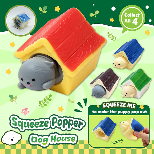 Squeeze Popper Dog House, Squishy Sensory Toys