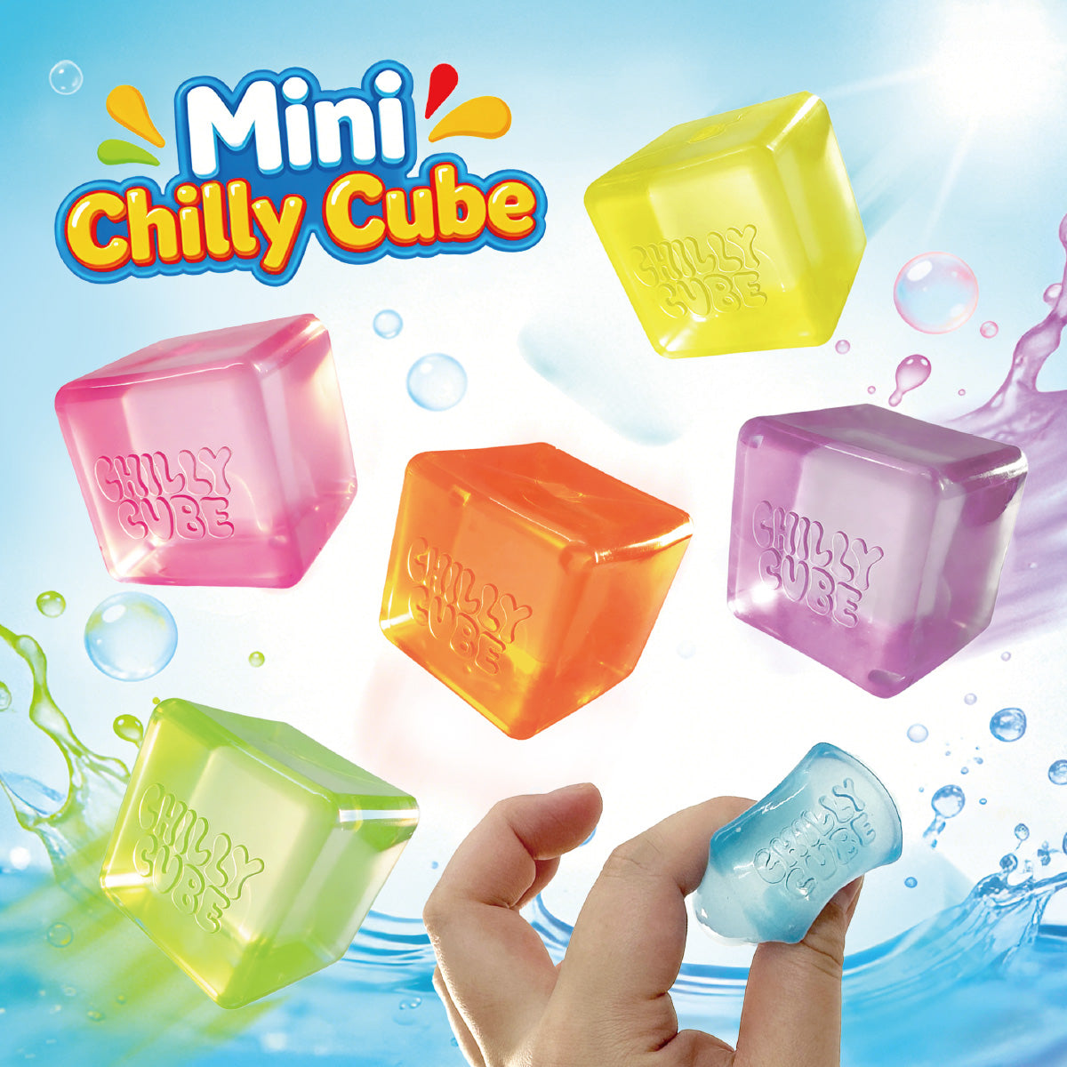Mini Chilly Cube Gummy (6 colors) in 50mm capsule