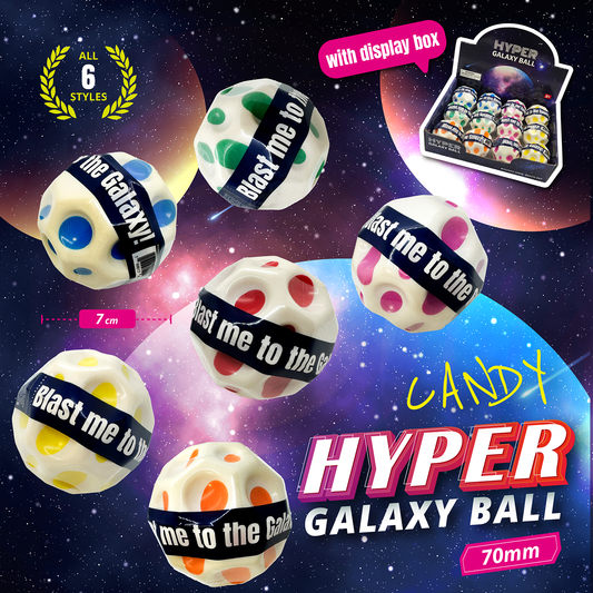 [Random color] Hyper Galaxy Ball-Candy 7cm Display
