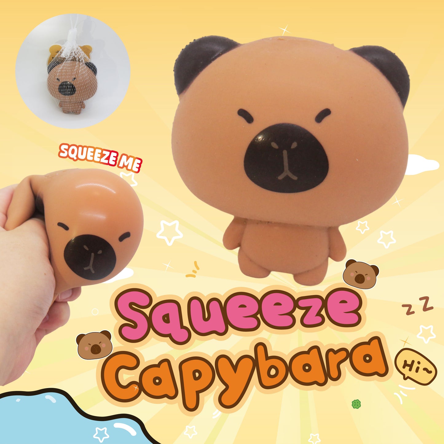 Squeeze Capybara w/display