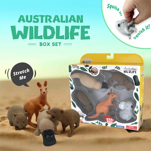 Squishy Australian Wildlife Gift set [Pack of 5 animals]