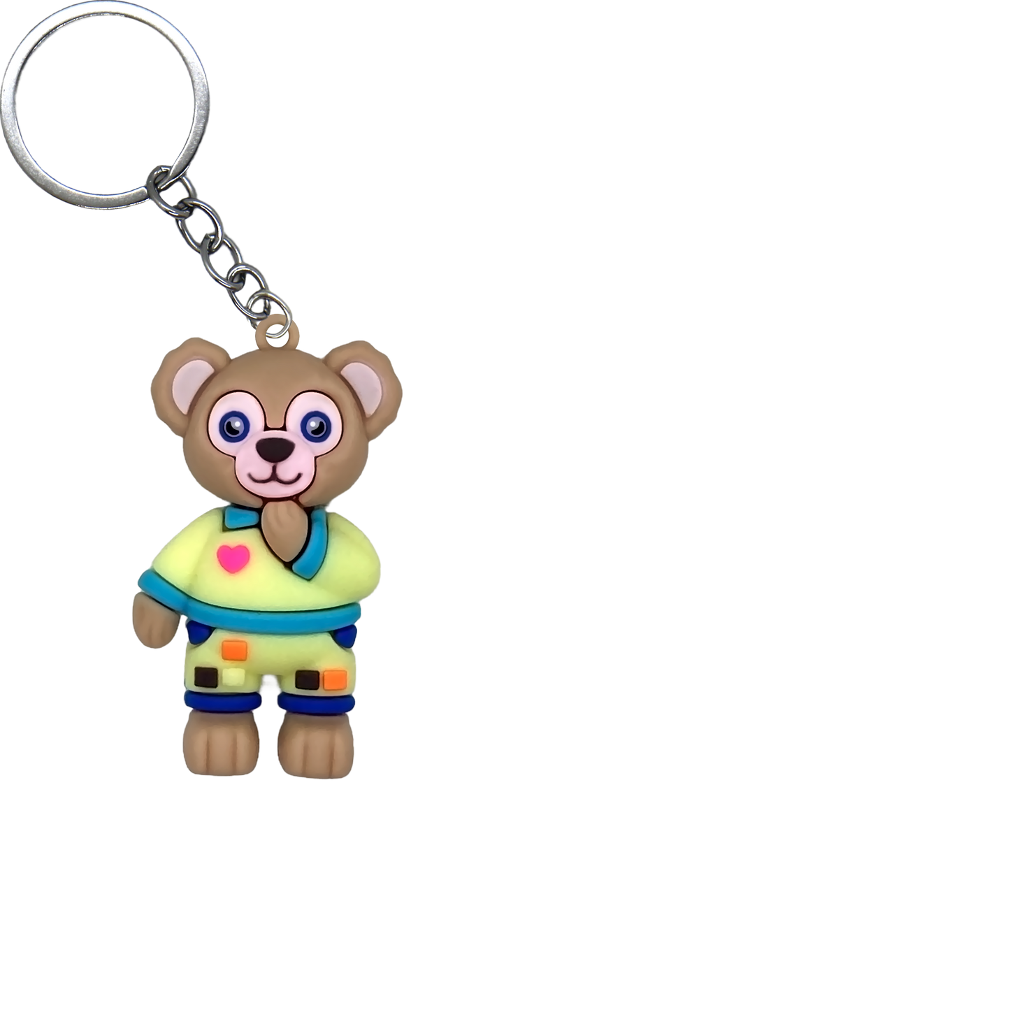 Cute Bear & Friends PVC Figure Keychain in 65mm capsule