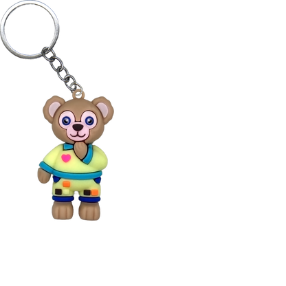 Cute Bear & Friends PVC Figure Keychain in 65mm capsule