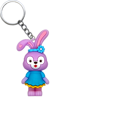 Cute Bear & Friends PVC Figure Keychain in 65mm capsule