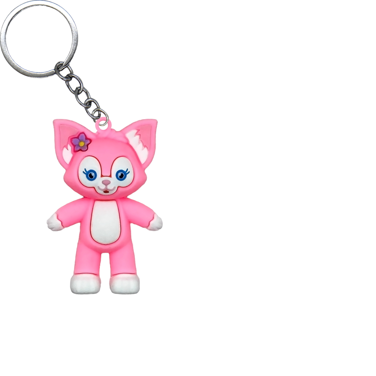 Cute Bear & Friends PVC Figure Keychain in 65mm capsule