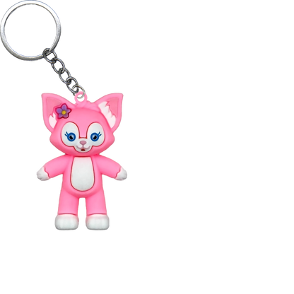 Cute Bear & Friends PVC Figure Keychain in 65mm capsule