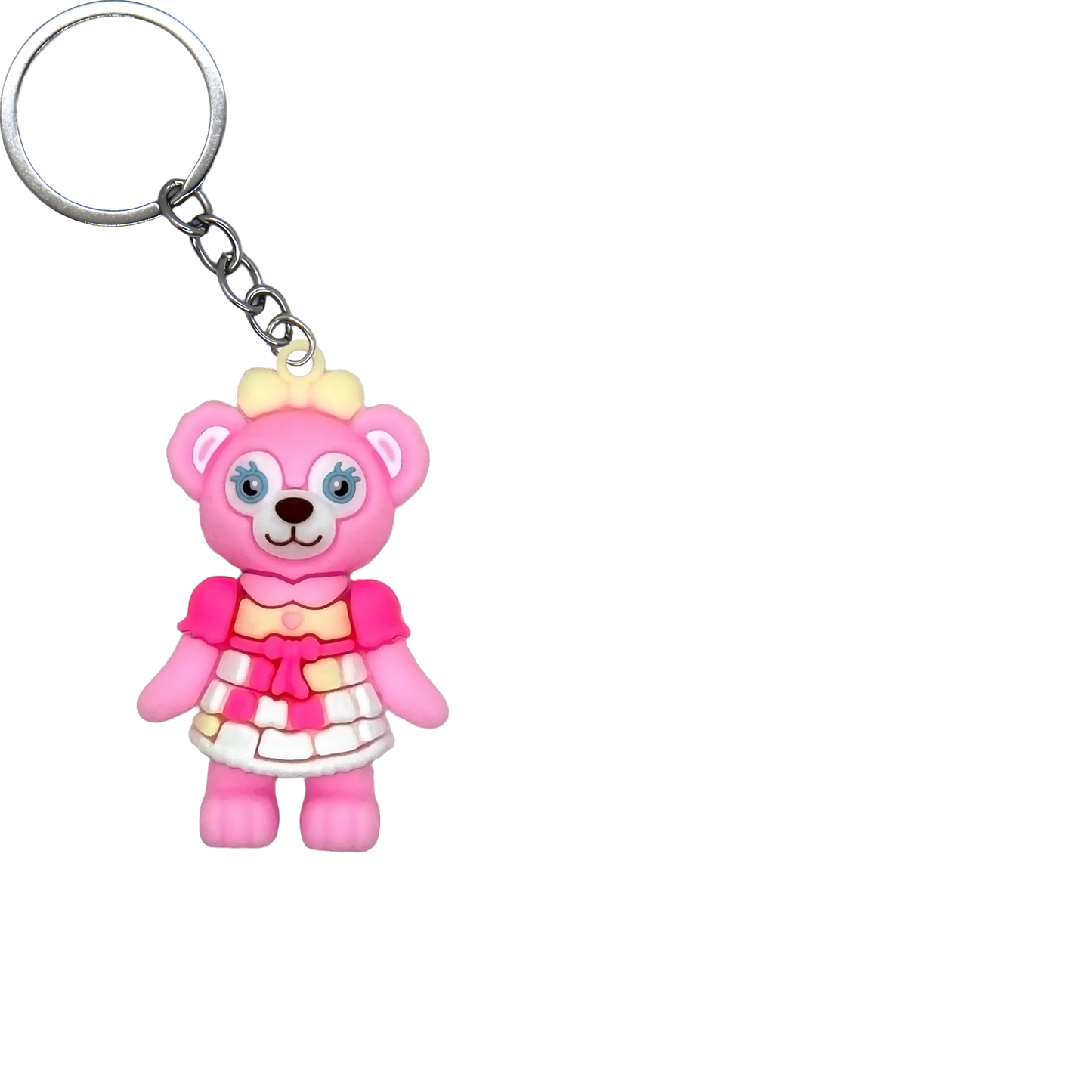Cute Bear & Friends PVC Figure Keychain in 65mm capsule
