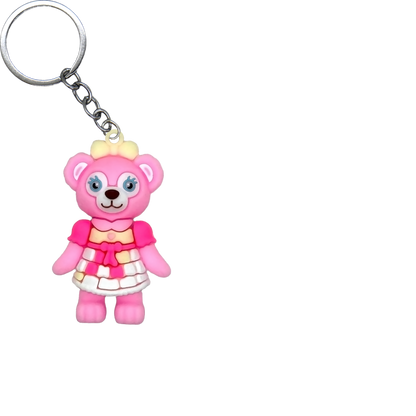 Cute Bear & Friends PVC Figure Keychain in 65mm capsule