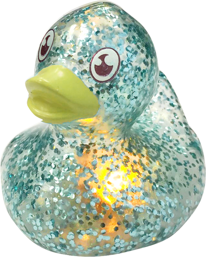 5.7cm Glitter Duck with light Bulk