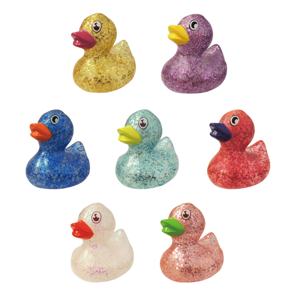 5.7cm Glitter Duck with light Bulk