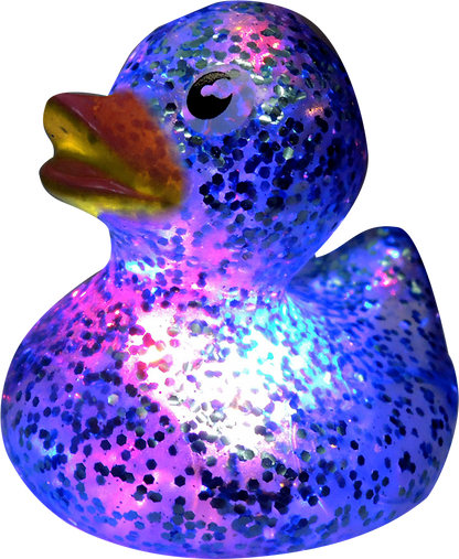 5.7cm Glitter Duck with light Bulk