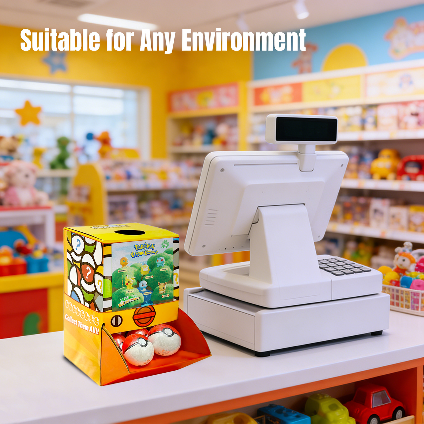 [Pre-order May2026 arrival] Pokemon Classis Figure 2 Countertop Capsule Display(6cm L18)